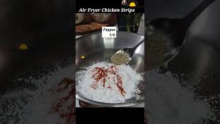 Crispy Air Fryer Chicken Strips  airfryerchicken trending shorts [upl. by Elesig]