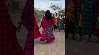 African Village🛖 ExperienceMaasai A welcoming dance ceremony by the Maasai tribe in Ngorongoro🇹🇿 [upl. by Emelita]