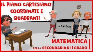 Il Piano Cartesiano coordinate e quadranti  Algebra  Secondaria di Primo Grado [upl. by Plerre]