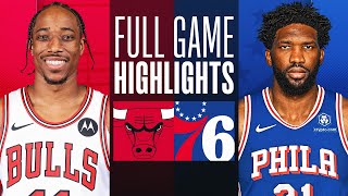 BULLS at 76ERS  FULL GAME HIGHLIGHTS  January 2 2024 [upl. by Baese518]