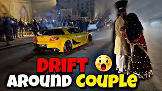 Wedding Ceremony Surprise Drifting🔥 Close Calls Around Couple🔥💯 Donuts🔥 [upl. by Yrmac633]