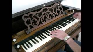 Early Burdett Harmonium Reed Organ WOW [upl. by Teague865]