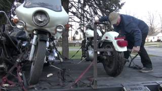 Hunting Harleys Bryon loads a 1978 FXS Lowrider in rare original white paint [upl. by Alan389]