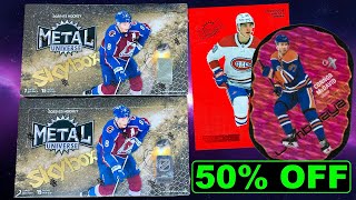 ONLY 85BOX ON CLEARANCE  202223 Skybox Metal Universe Hockey Hobby Box Break x2 [upl. by Pacifica]