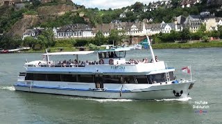 Mit dem Schiff von Koblenz am Rhein die Mosel hoch nach Winningen Mayen Rhein Mosel Schifffahrt [upl. by Balmuth]