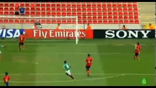 Arturo Gonzalez Amazing Volley Goal  Mexico 10 Spain  World Cup U20 [upl. by Ahsyas71]