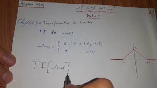 Transformation de fourier de la fonction triangle [upl. by Dal]