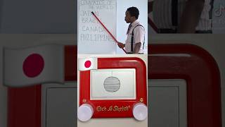 🇯🇵🇧🇷🇨🇦🇵🇭 on an Etch A Sketch funny art challenge etchasketch [upl. by Eanal]