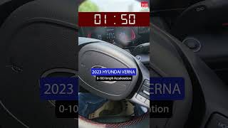 2023 Hyundai Verna turbopetrol DCT acceleration test  0100 kmph shorts [upl. by Notyep]