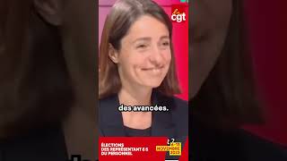 Elections CSE  Sophie Binet secrétaire générale de la CGT [upl. by Josi]