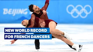 World Record  Papadakis and Cizeron ice dance highlights  Figure Skating Beijing 2022 [upl. by Armin307]