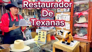 Restauración de Texanas con El Rey Cowboy en Juventino Rosas Guanajuato hats restauracion Vaquero [upl. by Emelia]