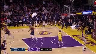 Rudy Gobert monster putback dunk  Los Angeles Lakers vs Utah Jazz  10102017 [upl. by Briano]