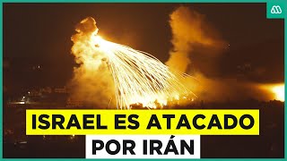 Israel es atacado por Irán Primeros registros del bombardeo [upl. by Terzas846]