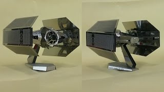 Metal Earth build  Darth Vaders Tie Fighter [upl. by Ayetal]