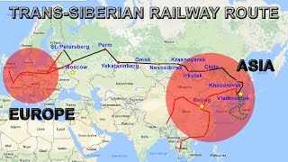 TransSiberian Railway Explained  Route Map Cities Countries [upl. by Siurad]