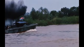 River Patrol Assault on Vietcong Shoreline  1967 [upl. by Rehtae]