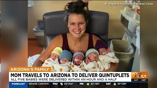 Mom gives birth to quintuplets at Phoenix hospital [upl. by Sisak]