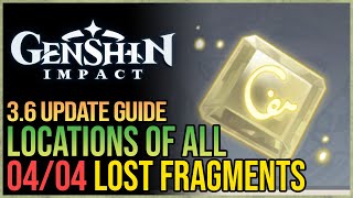 All 4 Lost Monument Fragments Genshin Impact [upl. by Eenaffit]