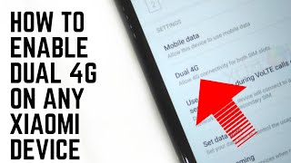 How to Enable Dual 4G On Any Xiaomi DeviceRedmi Note 4Redmi 4 [upl. by Rimidalb]