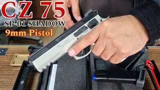 CZ 75 SP01 SHADOW 9mm Pistol Review and Unboxing [upl. by Dorlisa]