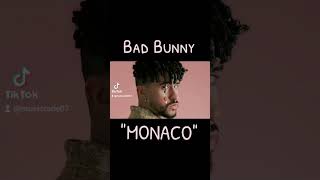 Bad Bunny  MONACO badbunny music artist latin rap hiphop musica shorts [upl. by Conal]