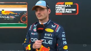 Max Verstappen post SPRINTS QUALIFYING interview  F1 2024 United States Grand Prix [upl. by Elicec]