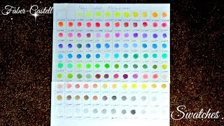 Colour Swatches  Faber Castell Polychromos 120 [upl. by Solange]