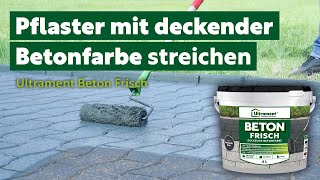 Bringt neue Farbe auf Dein Pflaster  Ultrament Beton Frisch Boden Fix Beton [upl. by Drawoh]