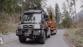 Kraftpaket Unimog U 530 als Sattelzugmaschine im Einsatz [upl. by Hans]