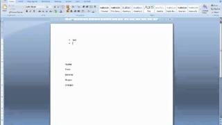 How to use Bullets and Numbering in Word 2007 [upl. by Yeleen]