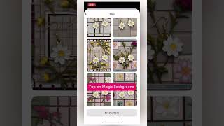 Get beautiful backgrounds in one tap 🌼  Bazaart [upl. by Voss]