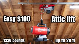 How to Double your Storage Space with this Cheap Garage Lift [upl. by Ahsiener]