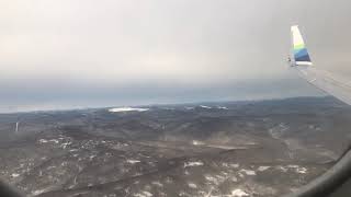 🛬Flying into Fairbanks Alaska in Winter 🥶 [upl. by Eenet532]