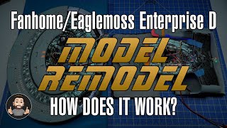 FanhomeEaglemoss Enterprise D Model Remodel  How Does It Work [upl. by Adla]