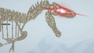 skeleton trex destroy a watchtower in melon sandbox [upl. by Ahtimat86]