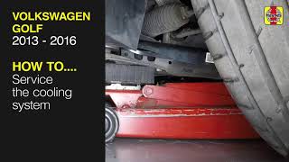 Volkswagen Golf 2013  2016  Service the cooling system [upl. by Herrle]