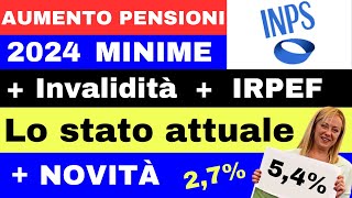 🔴AUMENTO PENSIONI 2024 💶  Riforma IRPEF  Tagli Pensioni 👉 LO STATO ATTUALE [upl. by Herc748]