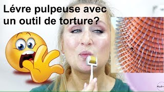 Lèvre pulpeuse avec un outil de torture  Dermaroller    MijoBeauté [upl. by Martel]