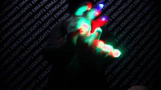 AYO CULT Prestige  RGB eGlove Set Glove Light Show EmazingLightscom [upl. by Stillmann]