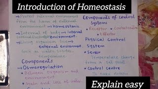 Introduction of HomeostasisClass 12Biology [upl. by Adele]