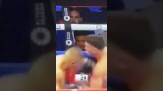 UpCloseSloMo Rayo Valenzuela lands perfectly timed uppercut versus Pitbull Cruz boxing boxeo [upl. by Enomis]