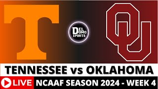 TENNESSEE VS OKLAHOMA LIVE 🏈 NCAAF COLLEGE FOOTBALL GAME SCORE  WEEK 4  SEP 21 2024 [upl. by Rina760]