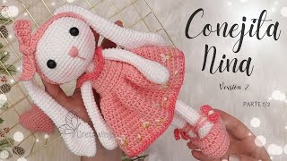 Conejita Nina Parte 12 Amigurumi Crochet tutorialSub 🇺🇸🇪🇸 GretaWings [upl. by Sherfield]