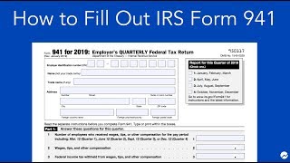 How to Fill out IRS Form 941 Simple StepbyStep Instructions [upl. by Sabah180]