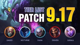 LoL Tier List Patch 917 by Mobalytics ElderwoodInfernal Released  League of Legends [upl. by Osnerol]