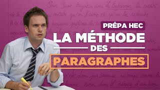 Prépa HEC  la méthode des paragraphes en culture générale 5 étapes [upl. by Stillas895]