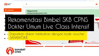 Bimbel SKB CPNS Dokter Umum Live Class 10X Pertemuan di Sahabat CPNS [upl. by Nnaesor]