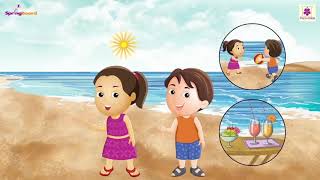 Summer  Rhyme For Kids  Junior KG Rhymes  Periwinkle [upl. by Atwahs]