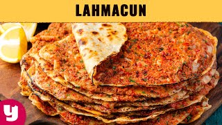 Evde Çıtır Lahmacun Tarifi  Lahmacun İçi Püf Noktalarıyla Müthiş Lezzet [upl. by Atteloiv]